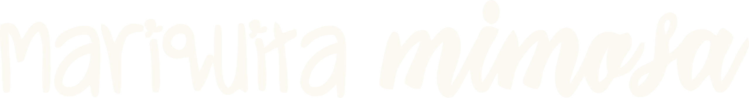 logo letra mariquita mimosa blanco